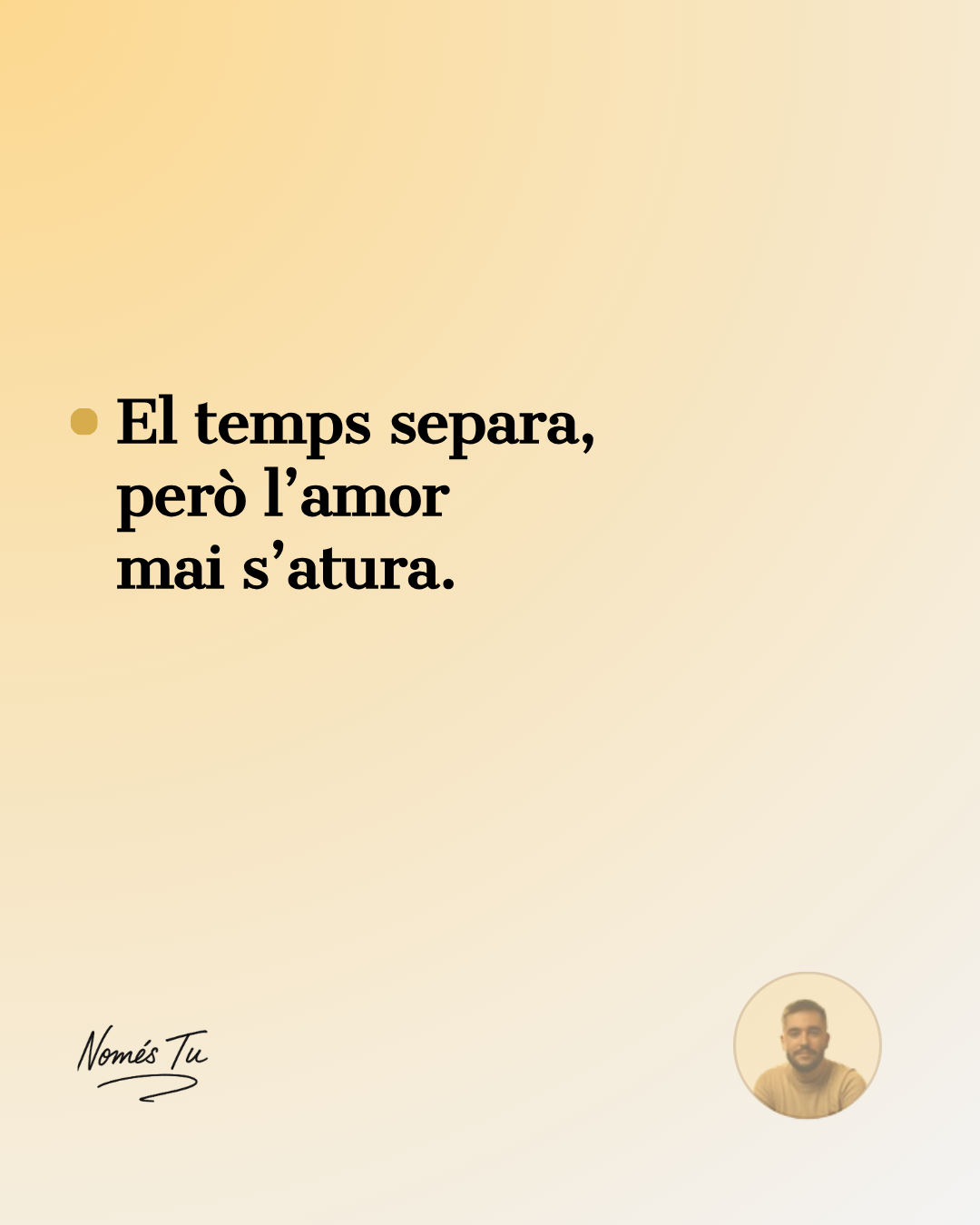 El temps separa