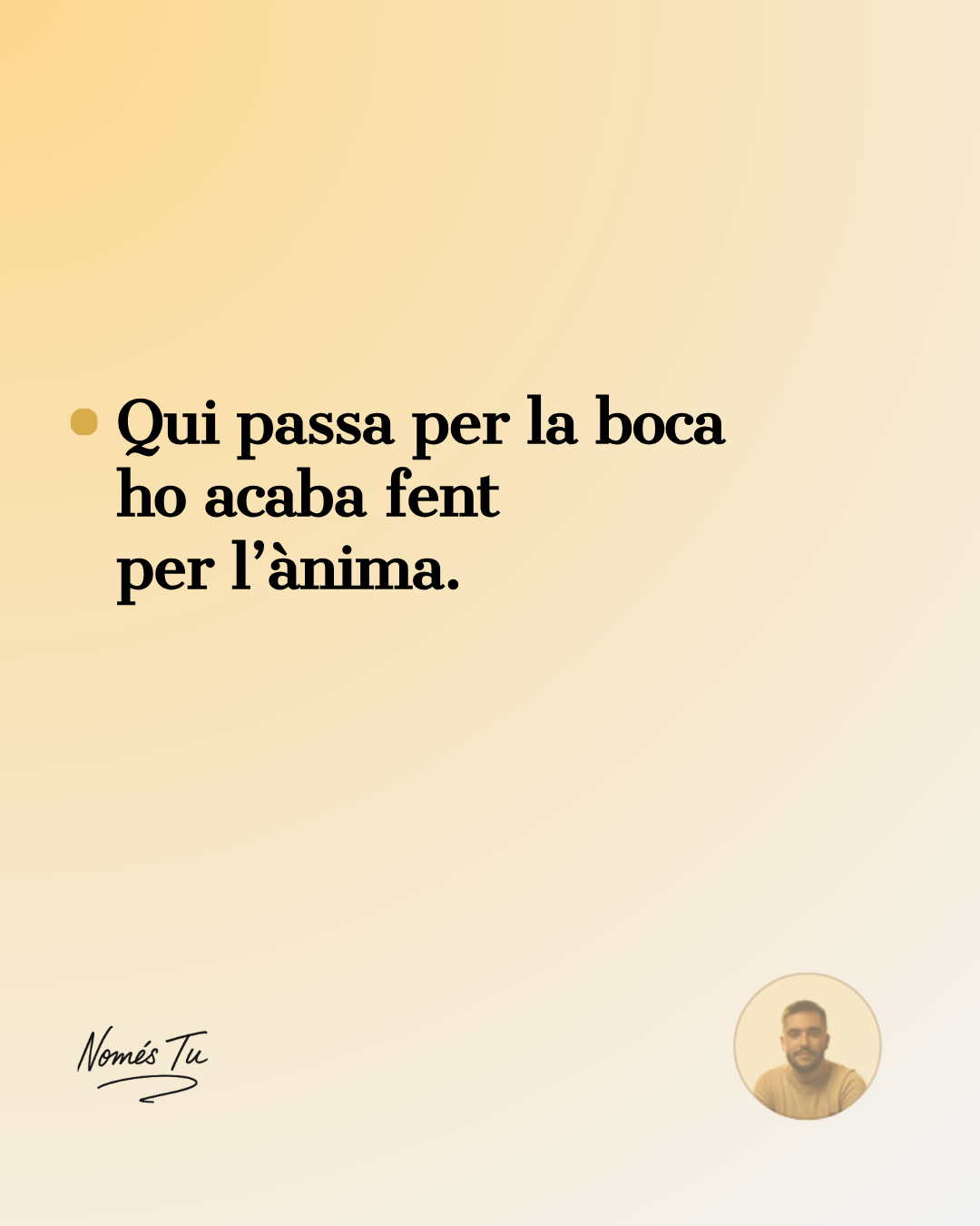 Qui passa per la boca